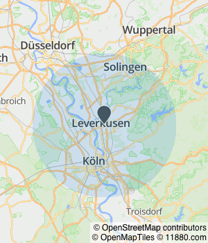 Kartendarstellung des Servicegebiets von Kosmetikstudio Beautypoint