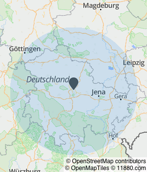 Kartendarstellung des Servicegebiets von Lana Bau