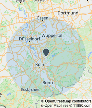 Kartendarstellung des Servicegebiets von Schlockermann-Immobilien