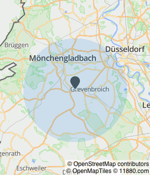 Kartendarstellung des Servicegebiets von Papyrossa Ute Langhard-Leines