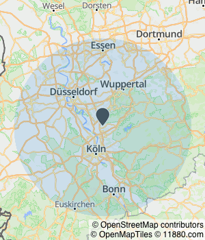 Kartendarstellung des Servicegebiets von Rather Reisen