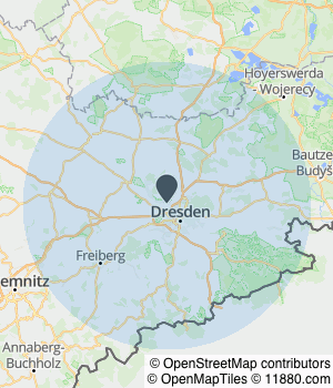 Servicegebiet von Elektro Große Inhaber Peter Krause Kartendarstellung des Servicegebiets von Elektro Große Inhaber Peter Krause