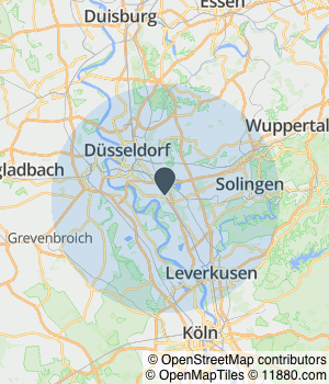 Kartendarstellung des Servicegebiets von TransportMan