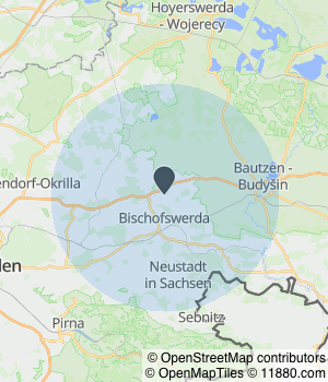 Kartendarstellung des Servicegebiets von Softeisbar Schokolatino