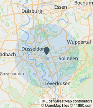 Kartendarstellung des Servicegebiets von Transport-Gorillas