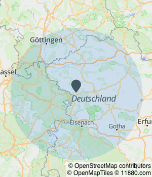 Kartendarstellung des Servicegebiets von Maler Wick