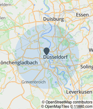 Kartendarstellung des Servicegebiets von ME Halteverbot