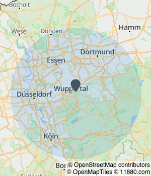 Kartendarstellung des Servicegebiets von Dachfensteraustausch.de