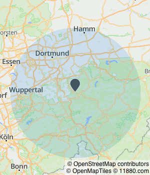 Servicegebiet von Flying-Express Kartendarstellung des Servicegebiets von Flying-Express