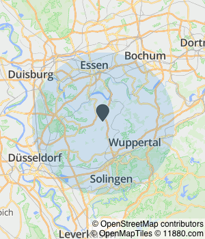 Kartendarstellung des Servicegebiets von Die Umzugsengel AZOUAGH