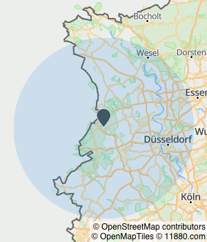 Kartendarstellung des Servicegebiets von NikHein