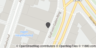 Auf Stadtplan Hagen, Westfalen anzeigen