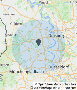 Kartendarstellung des Servicegebiets von Karl-Heinz Schulte-Bockholt