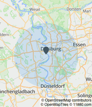 Kartendarstellung des Servicegebiets von Trampenau - Immobilien-Finanzierung