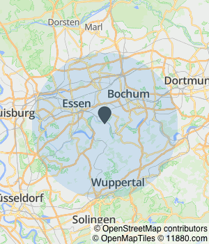 Kartendarstellung des Servicegebiets von KFZ Gutachten Burg