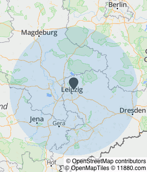 Kartendarstellung des Servicegebiets von OmniBad