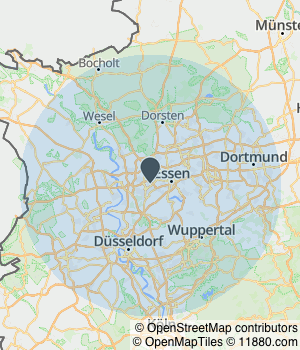 Kartendarstellung des Servicegebiets von Salon Lora Hairstyle