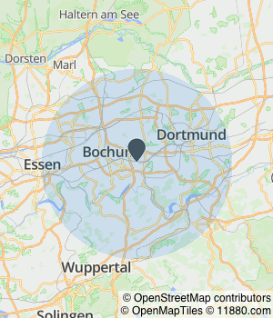 Kartendarstellung des Servicegebiets von Rotlicht-Immobilien24.de