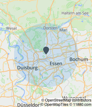 Kartendarstellung des Servicegebiets von Hausmeister Service