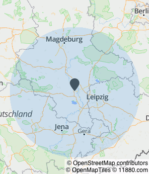 Kartendarstellung des Servicegebiets von fragdeinennachbarn.de