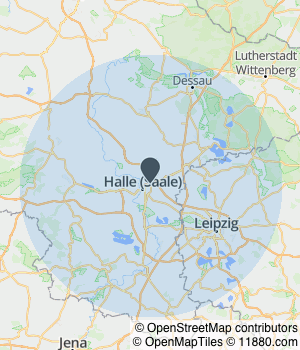 Kartendarstellung des Servicegebiets von ACS Active Cleaning Systems