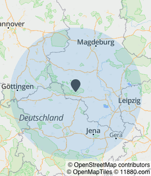 Kartendarstellung des Servicegebiets von Hundefriseur Zornow