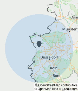 Kartendarstellung des Servicegebiets von Fresh&Clean ASB