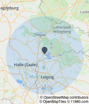 Kartendarstellung des Servicegebiets von Veit's Backparadies