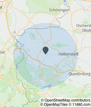Kartendarstellung des Servicegebiets von Schrotthandel Heudeber Gmbh