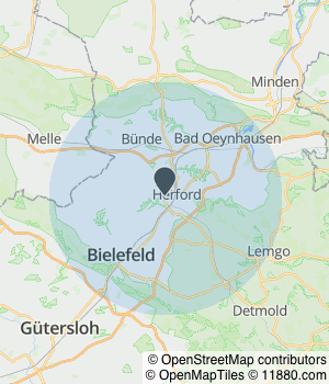Kartendarstellung des Servicegebiets von MS Rohstoffhandel