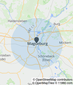 Kartendarstellung des Servicegebiets von Leps Mobility Group