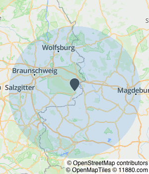 Kartendarstellung des Servicegebiets von Breitner Hausverwaltungen