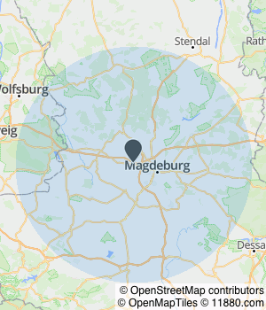 Kartendarstellung des Servicegebiets von Assekuranz Kontor Alicke GmbH