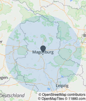 Kartendarstellung des Servicegebiets von KU-Estrichbau GmbH
