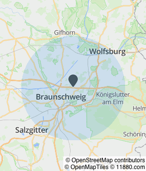 Kartendarstellung des Servicegebiets von IMKOSE - immobilien-komplett-service - Sascha Höthke