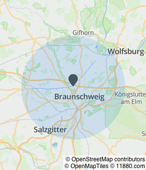 Kartendarstellung des Servicegebiets von Autocenter Lindenberg