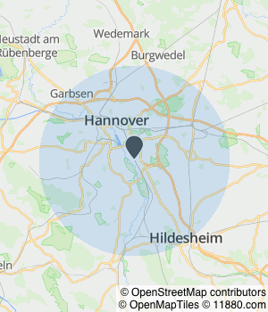 Kartendarstellung des Servicegebiets von Rein&Fein Niedersachsen