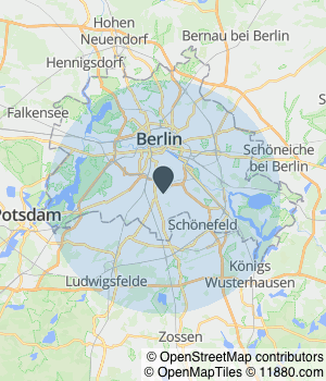 Kartendarstellung des Servicegebiets von Metz Gebäudereinigung