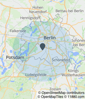 Kartendarstellung des Servicegebiets von Sportstudio Nippon