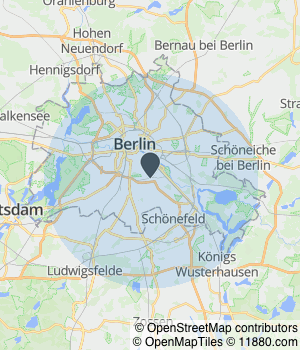 Kartendarstellung des Servicegebiets von ghazali