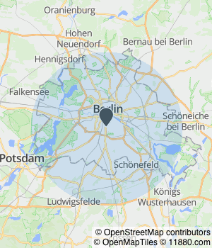 Kartendarstellung des Servicegebiets von Familienaufstellung Berlin - Christian Lübke