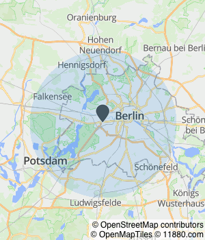 Kartendarstellung des Servicegebiets von Facility Fix 24