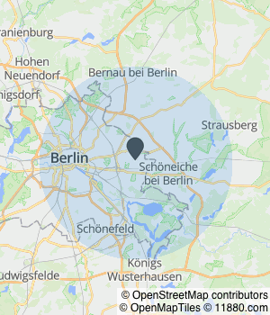 Kartendarstellung des Servicegebiets von Stoepel Parkett Inh. D. Reisberg
