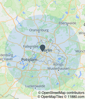 Servicegebiet von Krankentransport Bär GmbH Kartendarstellung des Servicegebiets von Krankentransport Bär GmbH