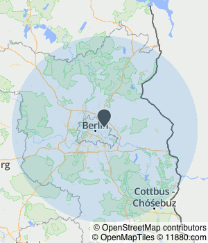 Kartendarstellung des Servicegebiets von Aalich UG(haftungsbeschränkt)