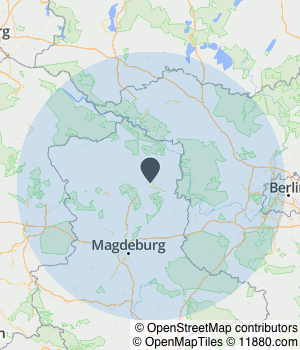 Kartendarstellung des Servicegebiets von REITER Baudienste GmbH
