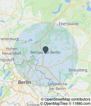 Kartendarstellung des Servicegebiets von Mauerblümchen