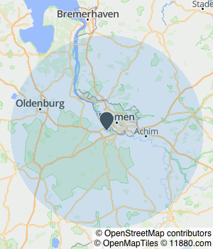 Servicegebiet von Panorama Fenster Kartendarstellung des Servicegebiets von Panorama Fenster