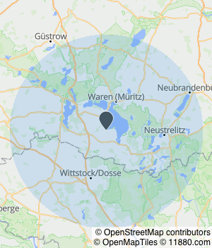 Servicegebiet von Müritz-Bestattungen Inh. T. Brüsehafer Kartendarstellung des Servicegebiets von Müritz-Bestattungen Inh. T. Brüsehafer