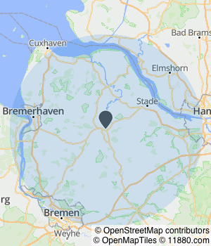 Kartendarstellung des Servicegebiets von FemiBeauty